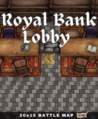 20x15 Battle Map - Royal Bank Lobby Trading Negotiation Room