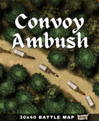 30x40 Battle Map - Convoy Ambush Deep Forest