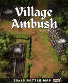 20x15 Battle Map - Village Ambush