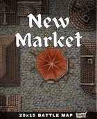 20x15 Battle Map - New Market Dark Ambush