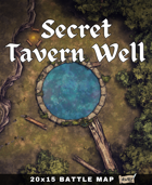 20x15 Battle Map - Secret Tavern Well Forest