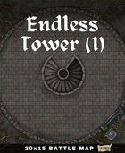 20x20 Battle Map - Endless Tower Entrance Wizard Adventure