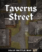 20x15 Battle Map - Tavern Street Decay Night Day Market