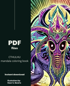 Lovecraftian Cthulhu Monsters - Mandala Coloring Book