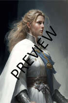 Character - Female Human Cleric Halfbody - Stock Art