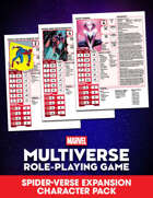 Spider-Verse Expansion Character Pack| Marvel Multiverse RPG