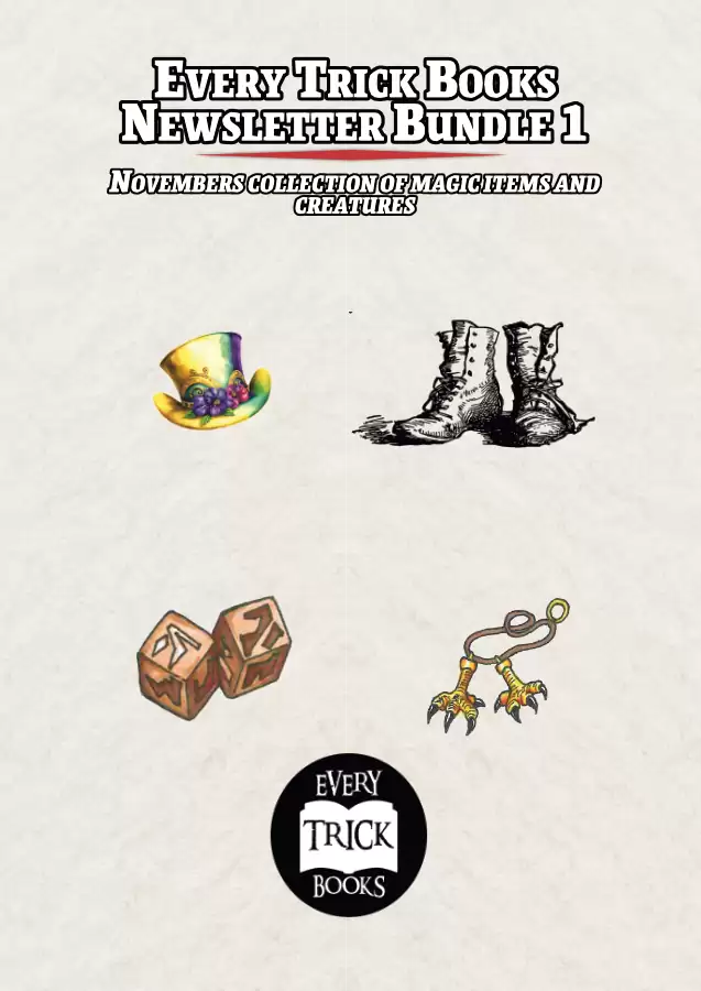 Every Trick Books Newsletter Bundle 1 Every Trick Books Drivethrurpg