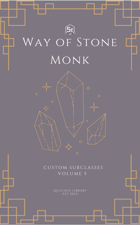 Way of the Stone - Monk