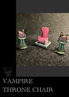 Vampire Castle Throne Chair