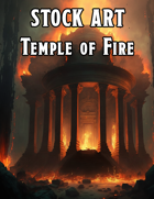 Cover full page - Temple of Fire - RPG Stock Art