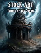 Cover full page - Temple of the Storm - RPG Stock Art