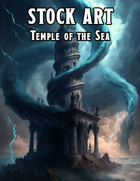 Cover full page - Temple of the Sea - RPG Stock Art