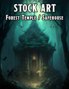Cover full page - Forest Temple / Safehouse - RPG Stock Art