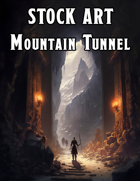 Cover full page - Mountain Tunnel - RPG Stock Art