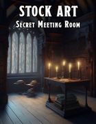 Cover full page - Secret Meeting Room - RPG Stock Art