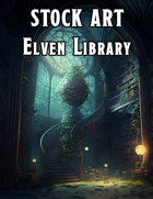 Cover full page - Elven Library - RPG Stock Art