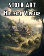 Cover full page - Hillside Village - RPG Stock Art