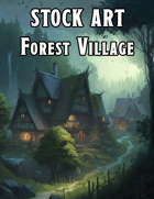 Cover full page - Forest Village - RPG Stock Art