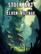 Cover full page - Elven Village - RPG Stock Art