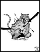 WERETIGER IN RAGE 1025 - Stock art
