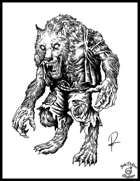 WEREWOLF WRATHFUL 1025 - Stock art