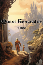Epic Quests: d100 Quest Generator for Any TTRPG
