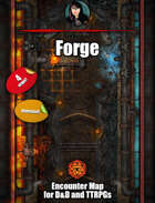 Forge - animated magical forge map pack with Foundry VTT support – JPG + Animated .webm