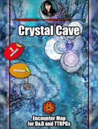 Crystal Ice Cavern - Frozen animated map pack with Foundry VTT support – JPG + Animated .webm