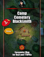 Camp, Blacksmith and Graveyard - Community animated map pack with Foundry VTT support – JPG + Animated .webm