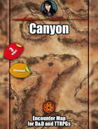 Canyon - Rocky animated map pack with Foundry VTT support – JPG + Animated .webm