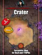 Crater - Mysterious animated map pack with Foundry VTT support – JPG + Animated .webm