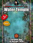 Water Temple - Beautiful animated map pack with Foundry VTT support – JPG + Animated .webm