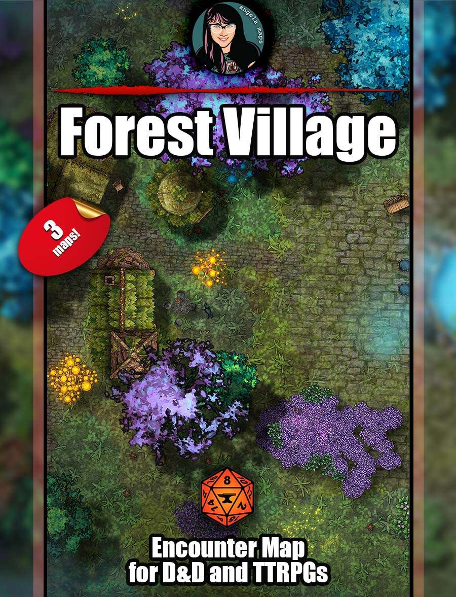 Forest Village - Lively map pack with Foundry VTT support - Angela Maps |  DriveThruRPG