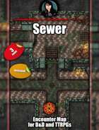 Sewer - Uneasy animated map pack with Foundry VTT support – JPG + Animated .webm
