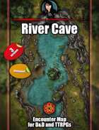 River Cave - Refreshing animated map pack with Foundry VTT support – JPG + Animated .webm
