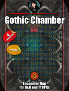 Gothic Chamber - Dark animated map pack with Foundry VTT support – JPG + Animated .webm