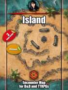 Island - Coastal animated map pack with Foundry VTT support – JPG + Animated .webm