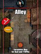 Alley - City animated map pack with Foundry VTT support – JPG + Animated .webm