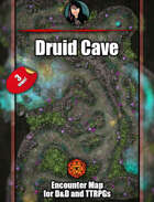 Druid Cave - a beautiful druid of fey map pack with Foundry VTT support