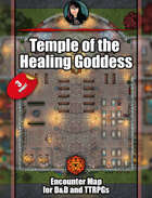 Temple of the healing goddess - church and hospital map pack with Foundry VTT support