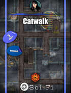 Catwalk - animated sci-fi/modern/cyberpunk battle map pack with Foundry VTT Support