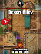 Desert Alley - battle map pack with Foundry VTT Setup
