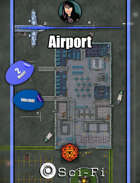 Airport - modern or  post-apocalyptic map pack with Foundry VTT Support