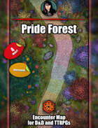 Pride Forest - animated battle map pack with Foundry VTT Setup