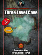 Three Level Cave - animated battle map pack with Foundry VTT Setup