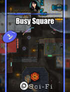 Busy Square - sci-fi map pack with Foundry VTT Support