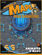 Main Engineering - animated sci-fi map pack with Foundry VTT Support