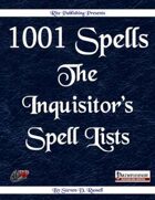 1001 Spells: Inquistior's Spell Lists (PFRPG) Free Preview