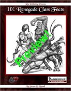 101 Renegade Class Feats FREE Preview (PFRPG)