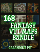 168 Fantasy VTT Map Pack [BUNDLE]